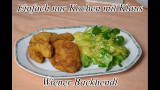 Wiener Backhendl mit selbstgemachtem Kartoffelsalat  Der Klassiker [upl. by Akir]