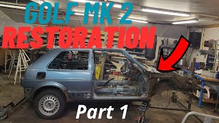 Golf MK 2 restoration VR6 swap Part 1  Introduction [upl. by Renell]