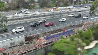 Warringah Freeway Upgrade time lapse  Saturday 19 October 2024 [upl. by Candless]