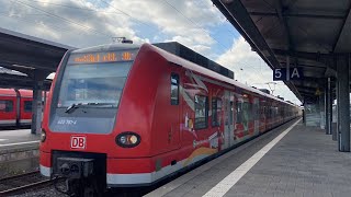 425 261 „20 Jahre SBahn RheinNeckar“ auf dem SE14 in FrankfurtHöchst [upl. by Llevad]