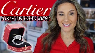 CARTIER JUSTE UN CLOU RING REVIEW 💍 PROS CONS AND WOULD I RECOMMEND IT [upl. by Alita177]