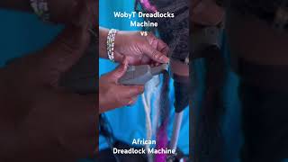 African Dreadlocks Machine vs Amazon Dreadlock Machine dreadlockmachine locs [upl. by Willis855]