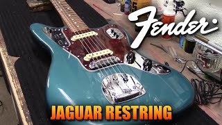 Fender Jaguar Restring [upl. by Eidnalem]