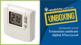 Termostato ambiente digital DT90A1008 Honeywell Home [upl. by Zielsdorf]