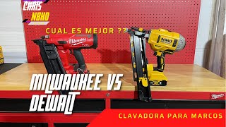 Milwaukee vs DeWalt framing nailer which one is better   Clavadoras inalámbricas para marcos [upl. by Paluas]