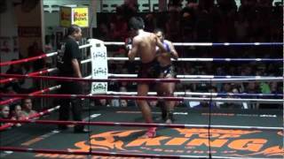 Rawai Muay Thai trainer Rawi beats Suea Kaewsamrit 30 January 2012 [upl. by Server]