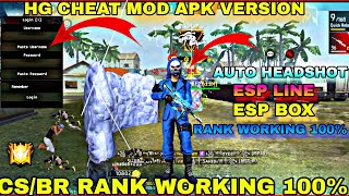 free fire rank working injector ob46  free fire hg cheats injector new update  hg cheats free fire [upl. by Eliga]