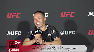 Rose Namajunas UFC Denver Post Fight Interview [upl. by Aniala]