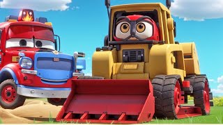 FiretruckBulldozerWheels on the Bus05  Baby songs  Nursery Rhymes amp Kids Songs [upl. by Noskcaj]