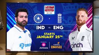 IND vs ENG Test Series  25 January  On Colors Cineplex [upl. by Nicram]