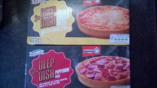 Lidl Deep Dish Pizza REVIEW [upl. by Anitteb]