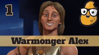 Civ 6 Macedon Ep 1 Lets Play  Warmonger Alexander [upl. by Johm]