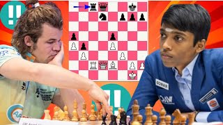 Magnus Carlsen vs Rameshbabu Praggnanandhaa 6 [upl. by Marder]