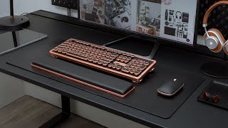 The Azio Retro Classic  First Vintage Luxury TypewriterInspired Mechanical Keyboard [upl. by Kolnick]