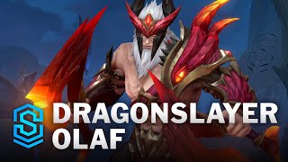 Dragonslayer Olaf Wild Rift Skin Spotlight [upl. by Terbecki]