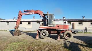 1983 Poclain 75 PB Wheeled excavator [upl. by Nimra132]