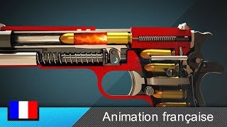 Comment fonctionne une arme de poing Colt 1911  Animation [upl. by Yelrak]