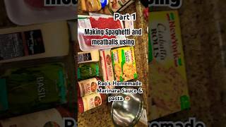 MAKING SPAGHETTI AND MEATBALLS USING RAO’S HOMEMADE MARINARA SAUCE 🍝 foodcookingspaghettifypシ゚ [upl. by Aimee]