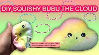 CARA MEMBUAT SQUISHY BUBU THE CLOUD HOMEMADE [upl. by Teodoor535]