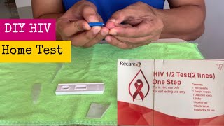 HIV Test Kit  HIV 12 Test  2 Lines  One Step  DIY HIV Home Test Kit  Bryan Genetiano [upl. by Aynna]