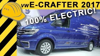 CRAFTER  VW eCrafter Elektro 200km Reichweite mit 100kw  ist der ECrafter die Zukunft [upl. by Mikal]