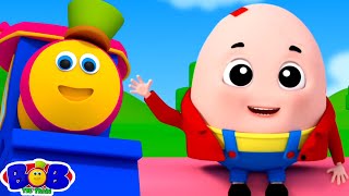 Humpty Dumpty amp More Nursery Rhymes for Kids BobTheTrain [upl. by Brockie]