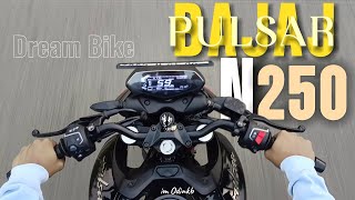 2024 Bajaj Pulsar N250  My Dream Bike  Ride and Cenematic viewn250 ns200 video [upl. by Elazaro]