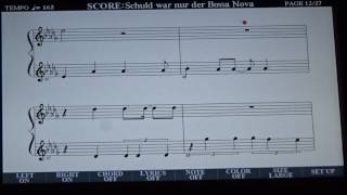 Schuld war nur der Bossa Nova Lyrics plus Noten Yamaha PSR S970 [upl. by Delanty228]