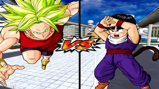 KALE SUPER SAIYAN VS KID GOHAN Long Hair Dragon Ball Z Budokai Tenkaichi 3 [upl. by Lambrecht]