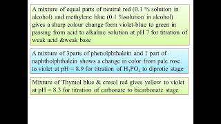 BCUMSc CHEMISTRYI SEM Paper104UNITIITitrimetric AnalysisMixed UniversalMultiple Indicators [upl. by Ylrevaw]