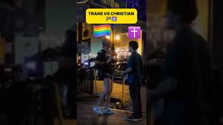 Trans VS Christian At The Bar 🏳️‍🌈✝️ [upl. by Naoma]