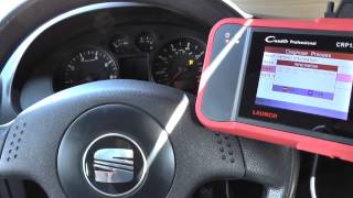 Launch CRP123 Seat Ibiza Airbag Light Cleared amp Reset 00589 [upl. by Anstice]