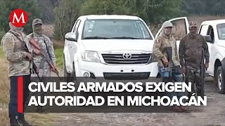 Municipio de Paracho se levanta en armas ante el incremento de violencia en Michoacán [upl. by Olfe]