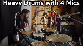 Heavy Drums with 4 Mics  The quotGlyn Johnsquot Technique  SpectreSoundStudios TUTORIAL [upl. by Ress]