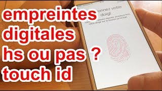 Comment voire si le touch id marche reconnaissance sur lempreinte digitale iphone [upl. by Arlene514]