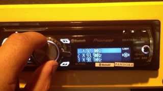 How to preset radio stations on pioneer radios single din [upl. by Sinnej]