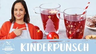 Schnelles KINDERPUNSCHREZEPT zum Selbermachen 🎅🍎– ohne Alkohol I Einfach Backen [upl. by Assadah]