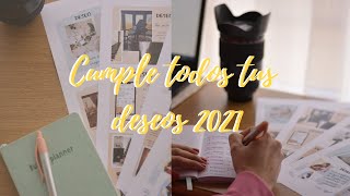 ESCRIBE TU LISTA DE DESEOS PARA EL 2021✨  CONSEJOS PARA CUMPLIR TODOS TUS OBJETIVOS ESTE AÑO [upl. by Ahsitil]