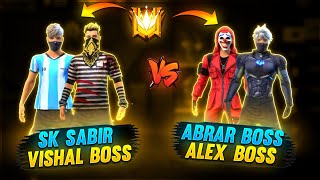 60000 DIAMONDS CHALLENGE  SK SABIR VISHAL VS ALEX ABRAR BOSS  GARENA FREE FIRE [upl. by Dohsar]