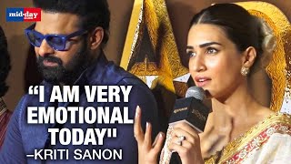 Kriti Sanon Gets Emotional At Adipurush Trailer Launch [upl. by Doble]