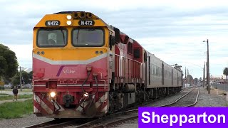 VLine Passenger Trains in Shepparton [upl. by Nyleahs]