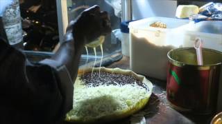 INDONESIAN STREET FOOD  Martabak Chocolate and Cheese Cake [upl. by Lesslie]