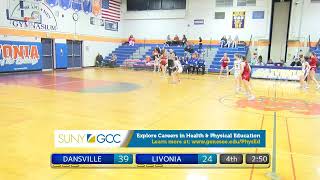 SEC V GIRLS BASKETBALL Livonia vs Dansville  Feb 7 2024 [upl. by Jamnis527]