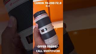 CANON 70200 LENS AVAILABLE AT MUTHUKUMARAN CAMERAS canonlens muthukumarancameras [upl. by Amadis173]