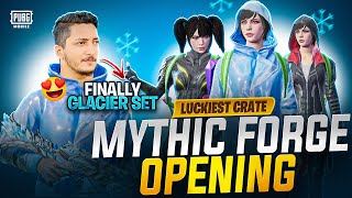 Finally Glacier Set  Luckiest mythic Forge Crate Opening  Pubg Mobile  How Brand [upl. by Ihsorih679]