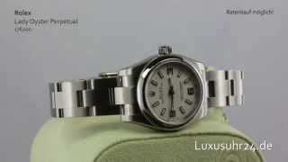 Rolex Lady Oyster Perpetual 176200 Luxusuhr24 Ratenkauf ab 20 EuroMonat [upl. by Grizel]