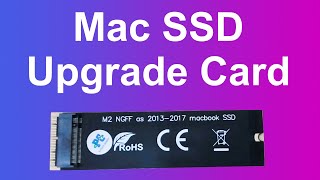 Mac SSD Upgrade Card 🖥💻🇺🇸🇬🇧 Sintech NGFF M 2 nVME SSD Adapter Card [upl. by Kedezihclem]