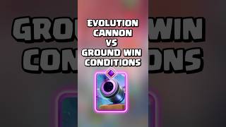 Evolution Cannon VS Ground Win Conditions clashroyale shorts [upl. by Gretchen939]