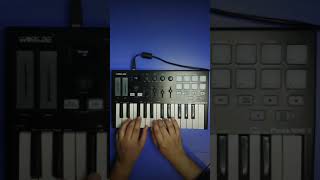 Peaches Garageband midi controller looping  Worlde Panda Mini 2 shorts [upl. by Rema856]