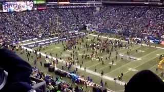 Seahawks Beat Packers to Win NFC Championship from Centurylink Field  Final Play amp Celebration [upl. by Tamiko146]